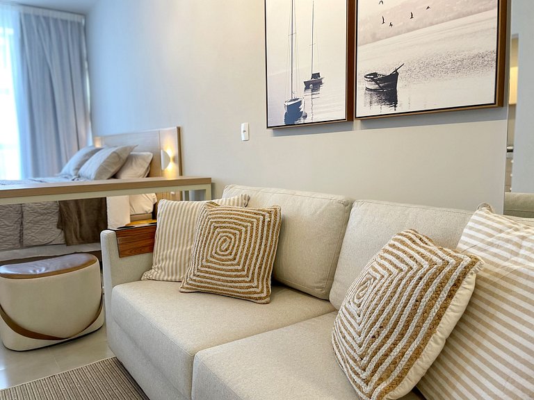 VA604 - Studio Moderno e Elegante | Centro de Floripa