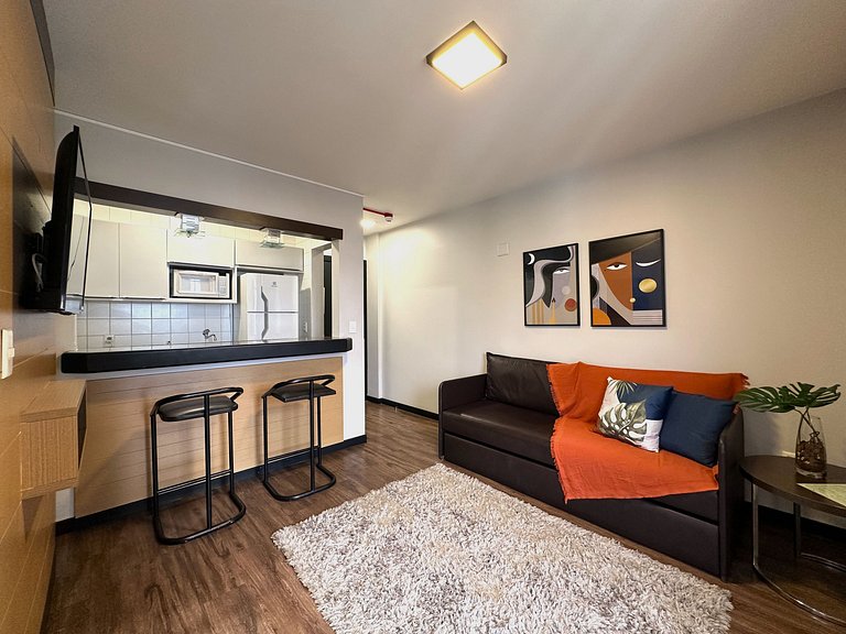 9.7 Flat na melhor localização de Floripa