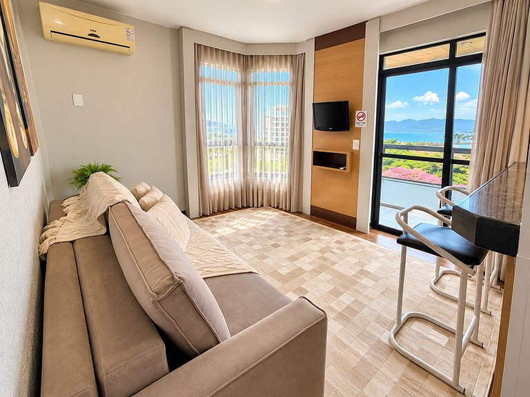 6.2 Flat com vista para o mar e Ponte Hercílio Luz