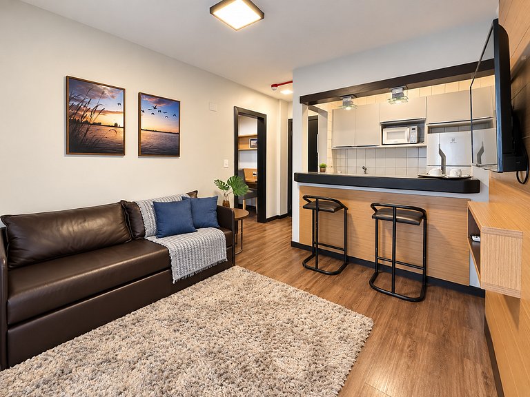 8.4 Lindo Flat com vista parcial para o mar