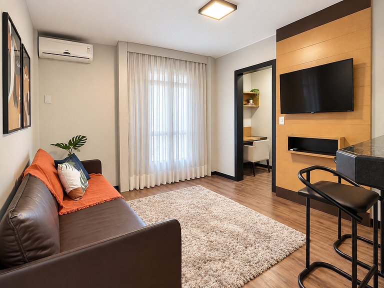 9.7 Flat na melhor localização de Floripa