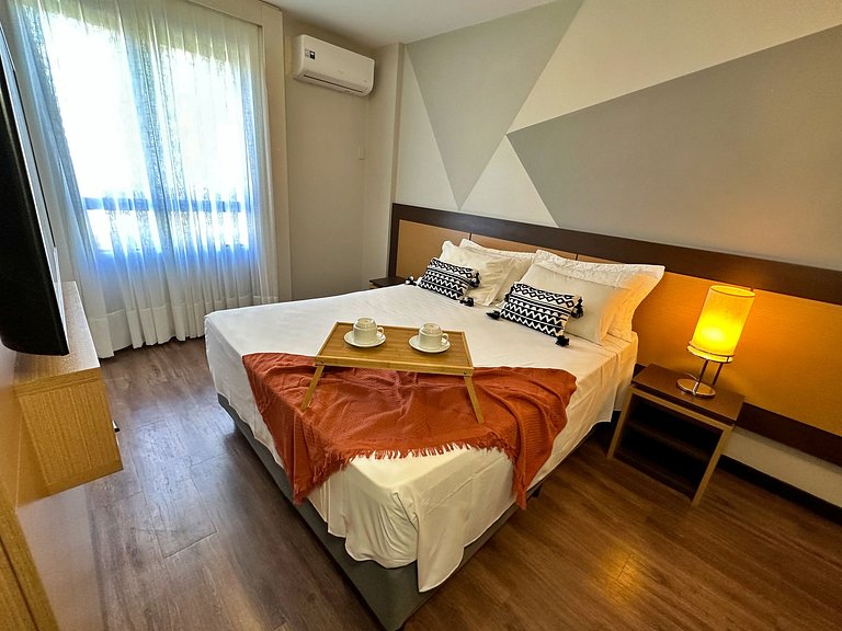 10.6 Flat no Centro | Rooftop Prédio Vista Ponte Hercílio Lu