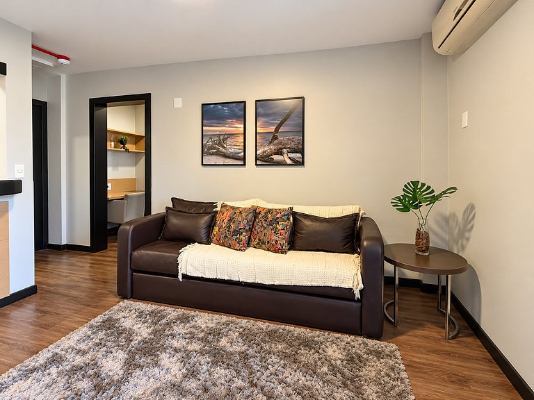 10.6 Flat no Centro | Rooftop Prédio Vista Ponte Hercílio Lu