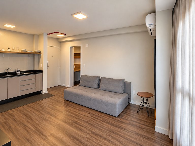 113Lindo e moderno flat em frente ao Parque da Luz