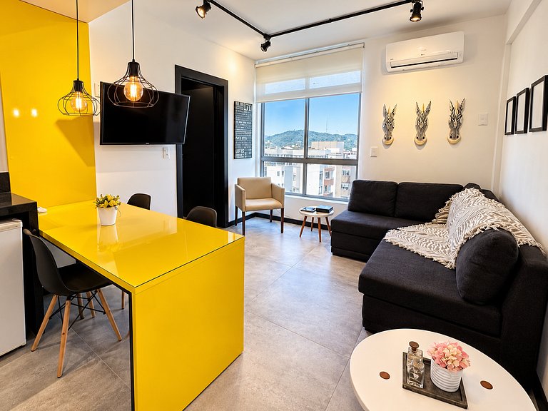 11.8 Flat moderno na melhor localização de Floripa